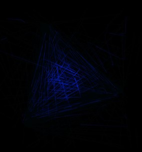 HTML5 Canvas蓝色二维动画特效